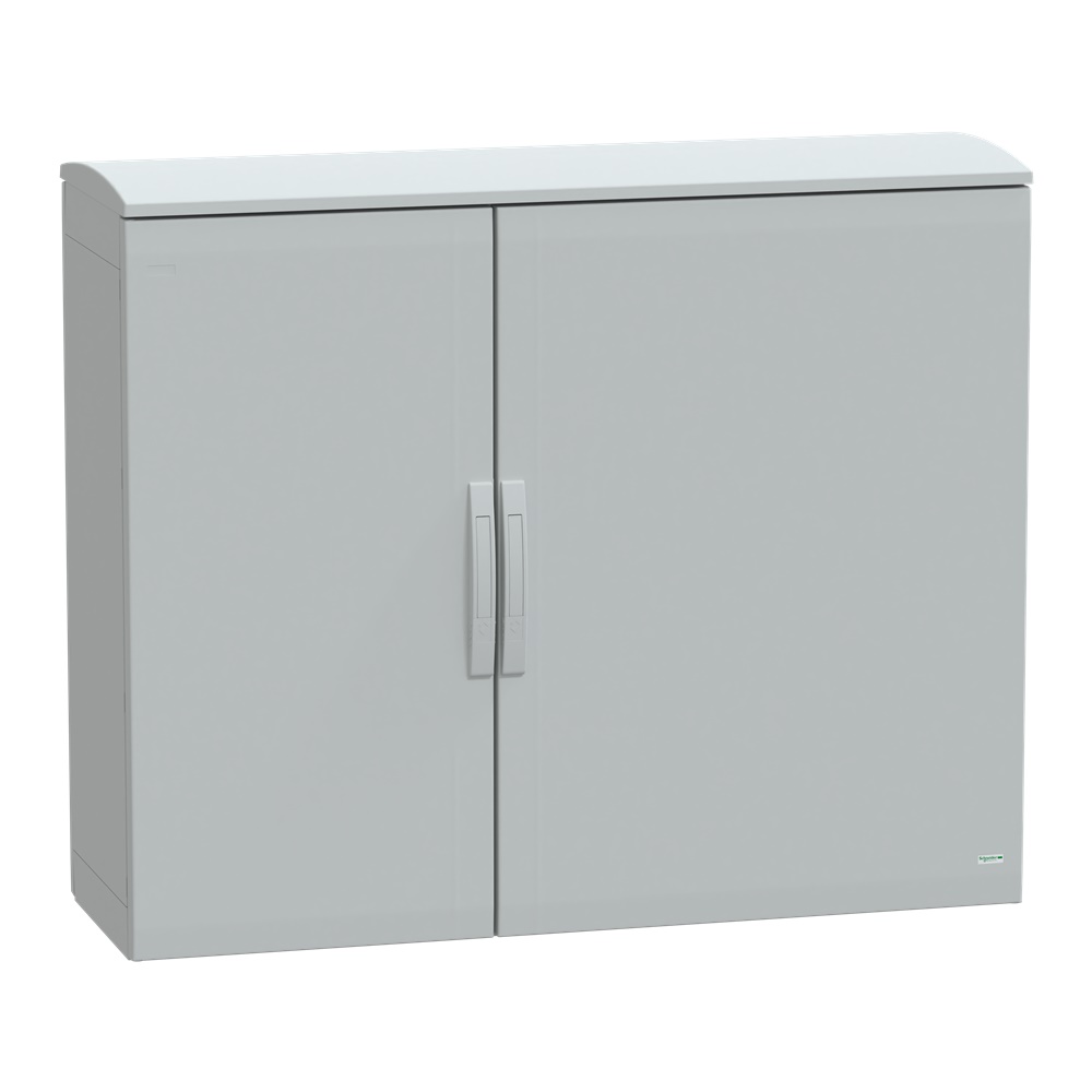 Armadio in poliestere, Thalassa PLA, porta piena, tetto ventilato, 1000x1250x420 mm, IP44, IK10