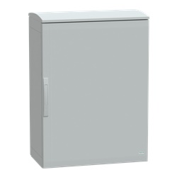 Armadio in poliestere, Thalassa PLA, porta piena, tetto ventilato, 1000x750x420mm, IP44, IK10