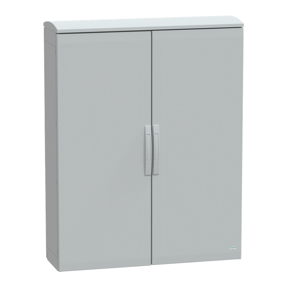Armadio in poliestere, Thalassa PLA, porta piena, tetto ventilato, 1250x1000x320 mm, IP44, IK10