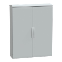 Armadio in poliestere, Thalassa PLA, porta piena, tetto ventilato, 1250x1000x320 mm, IP44, IK10