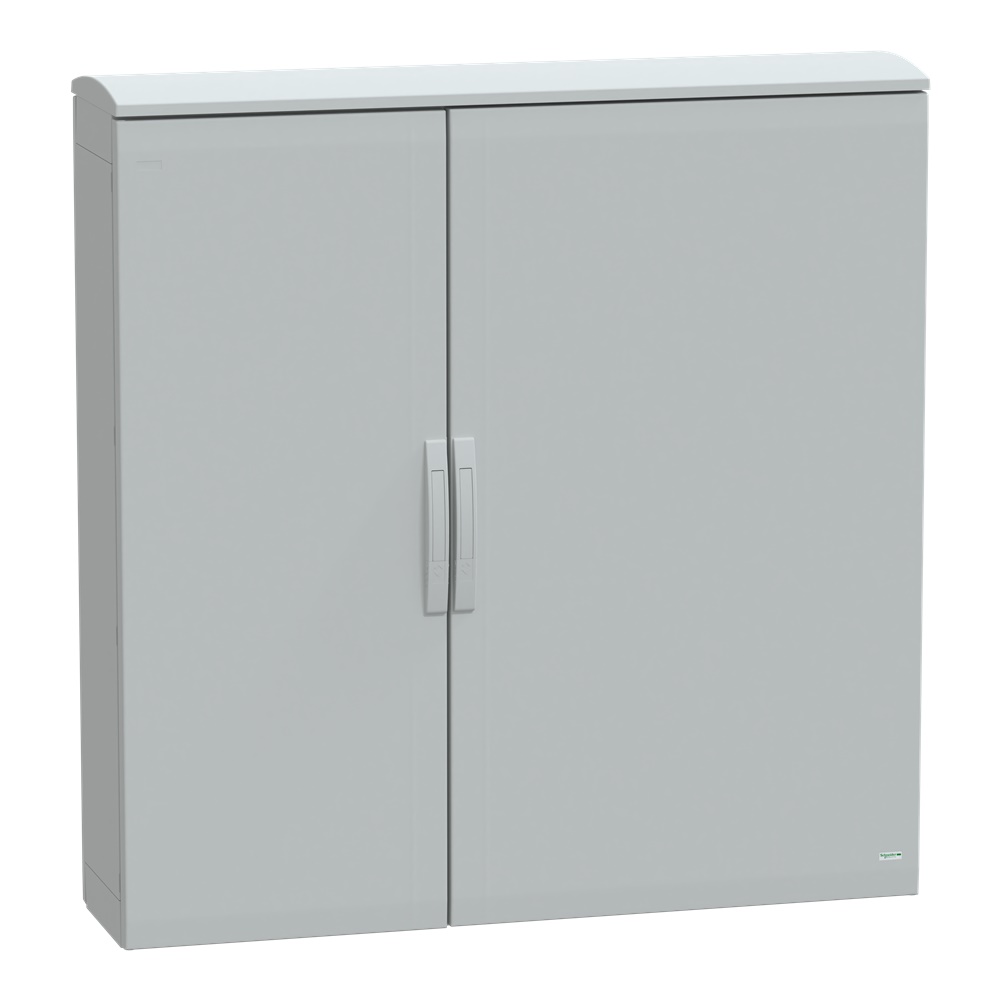 Armadio in poliestere, Thalassa PLA, porta piena, tetto ventilato, 1250x1250x320 mm, IP44, IK10