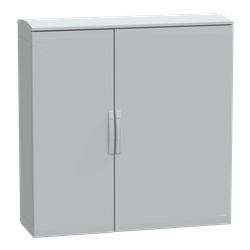 Armadio in poliestere, Thalassa PLA, porta piena, tetto ventilato, 1250x1250x420 mm, IP44, IK10