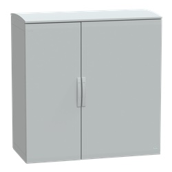 Armadio in poliestere, Thalassa PLA, porta piena, tetto ventilato, 1250x1250x620 mm, IP44, IK10