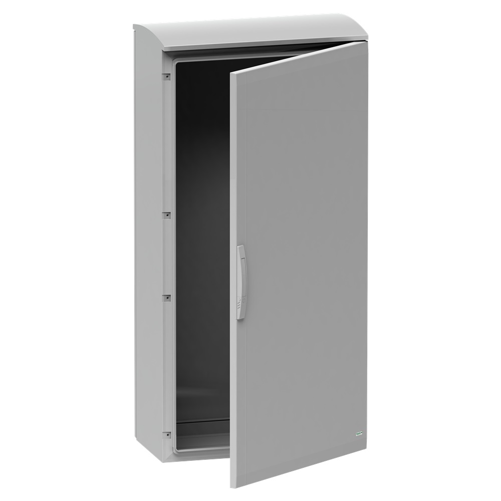 Armadio in poliestere, Thalassa PLA, porta piena, tetto ventilato, 1250x500x320 mm, IP44, IK10