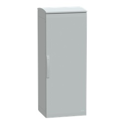 Armadio in poliestere, Thalassa PLA, porta piena, tetto ventilato, 1250x500x420 mm, IP44, IK10