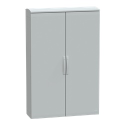 Armadio in poliestere, Thalassa PLA, porta piena, tetto ventilato, 1500x1000x320 mm, IP44, IK10
