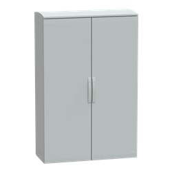 Armadio in poliestere, Thalassa PLA, porta piena, tetto ventilato, 1500x1000x420 mm, IP44, IK10