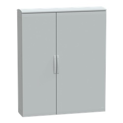 Armadio in poliestere, Thalassa PLA, porta piena, tetto ventilato, 1500x1250x320 mm, IP44, IK10