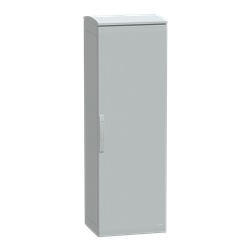 Armadio in poliestere, Thalassa PLA, porta piena, tetto ventilato, 1500x500x420 mm, IP44, IK10