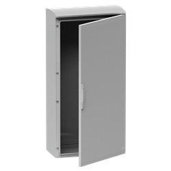 Armadio in poliestere, Thalassa PLA, porta piena, tetto ventilato, 1500x750x320mm, IP44, IK10