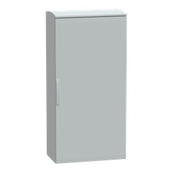 Armadio in poliestere, Thalassa PLA, porta piena, tetto ventilato, 1500x750x420mm, IP44, IK10