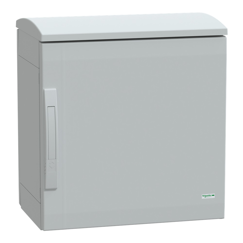 Armadio in poliestere, Thalassa PLA, porta piena, tetto ventilato, 500x500x320mm, IP44, IK10