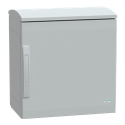 Armadio in poliestere, Thalassa PLA, porta piena, tetto ventilato, 500x500x320mm, IP44, IK10
