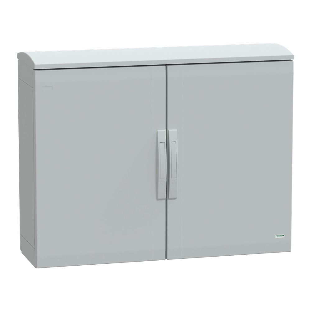 Armadio in poliestere, Thalassa PLA, porta piena, tetto ventilato, 750x1000x320 mm, IP44, IK10