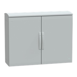 Armadio in poliestere, Thalassa PLA, porta piena, tetto ventilato, 750x1000x320 mm, IP44, IK10