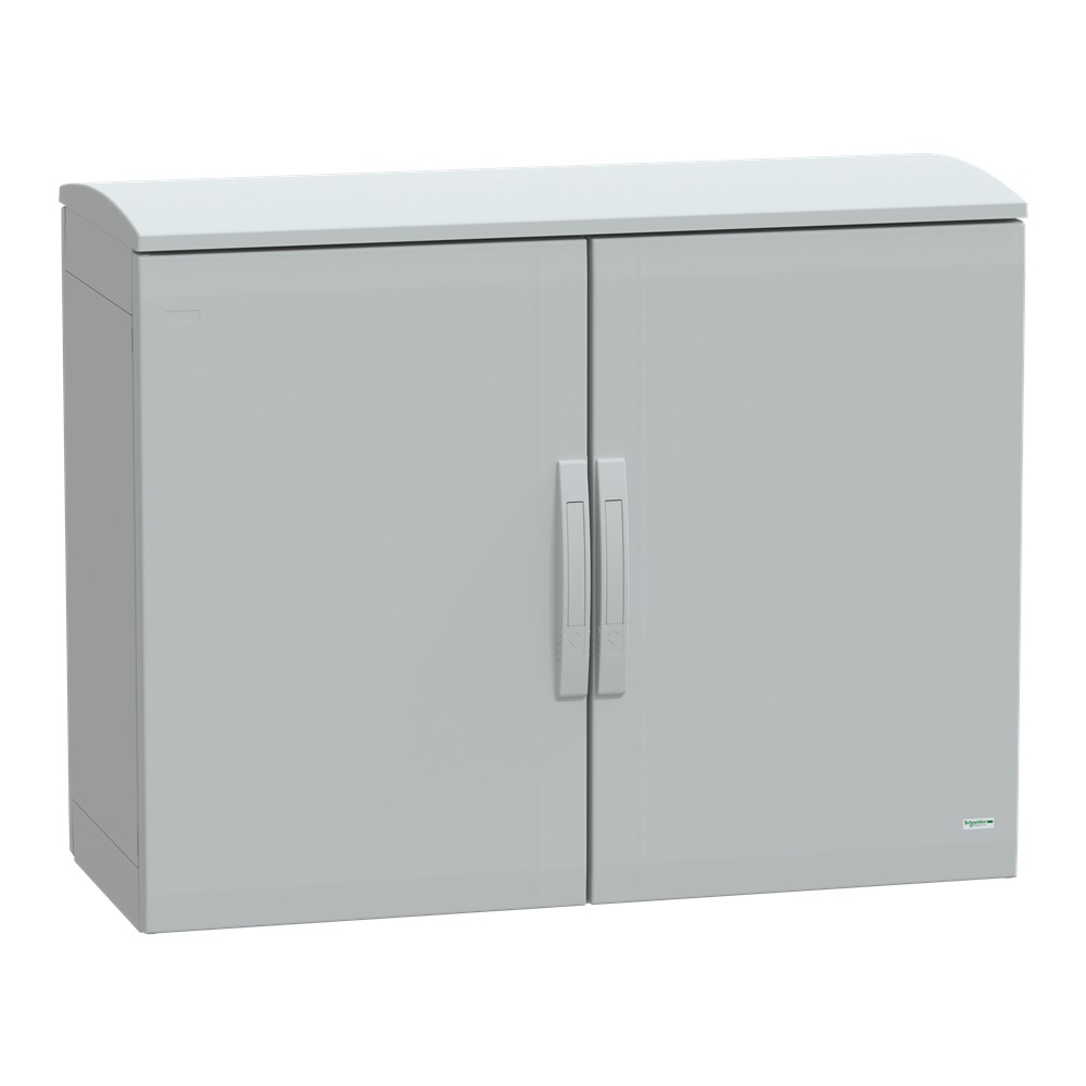 Armadio in poliestere, Thalassa PLA, porta piena, tetto ventilato, 750x1000x420 mm, IP44, IK10