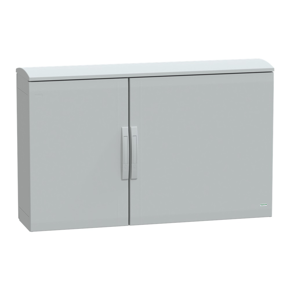 Armadio in poliestere, Thalassa PLA, porta piena, tetto ventilato, 750x1250x320 mm, IP44, IK10