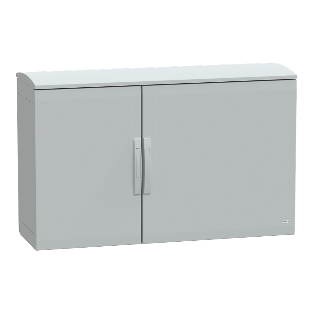 Armadio in poliestere, Thalassa PLA, porta piena, tetto ventilato, 750x1250x420 mm, IP44, IK10