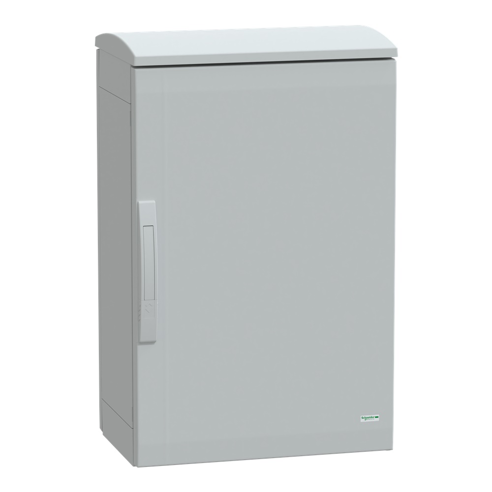 Armadio in poliestere, Thalassa PLA, porta piena, tetto ventilato, 750x500x320 mm, IP44, IK10