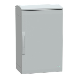 Armadio in poliestere, Thalassa PLA, porta piena, tetto ventilato, 750x500x320 mm, IP44, IK10