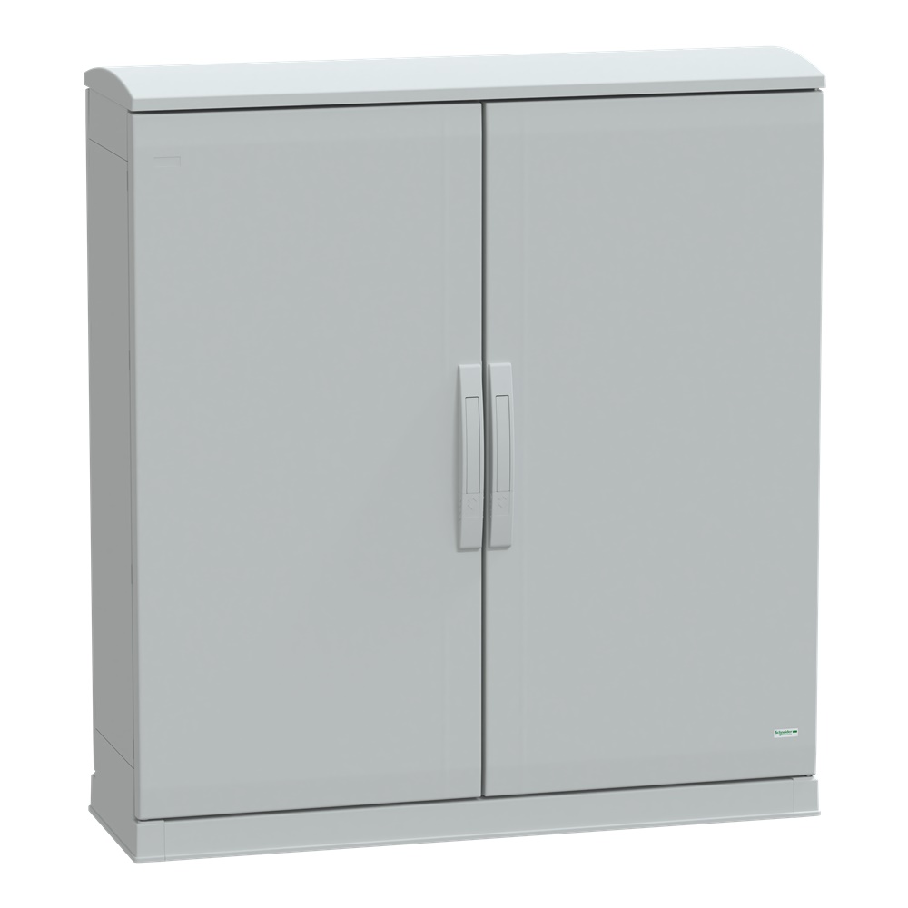 Armadio in poliestere, Thalassa PLA, fondo aperto, tetto ventilato, 1000x1000x320 mm, IP44, IK10