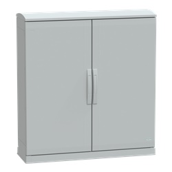 Armadio in poliestere, Thalassa PLA, fondo aperto, tetto ventilato, 1000x1000x320 mm, IP44, IK10