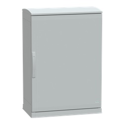 Armadio in poliestere, Thalassa PLA, fondo aperto, tetto ventilato, 1000x750x420 mm, IP44, IK10