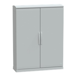 Armadio in poliestere, Thalassa PLA, fondo aperto, tetto ventilato, 1250x1000x320 mm, IP44, IK10