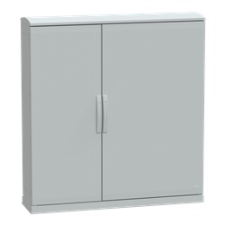 Armadio in poliestere, Thalassa PLA, fondo aperto, tetto ventilato, 1250x1250x320 mm, IP44, IK10