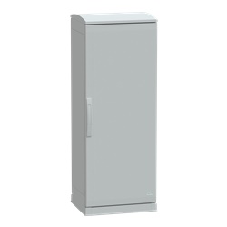 Armadio in poliestere, Thalassa PLA, fondo aperto, tetto ventilato, 1250x500x420 mm, IP44, IK10