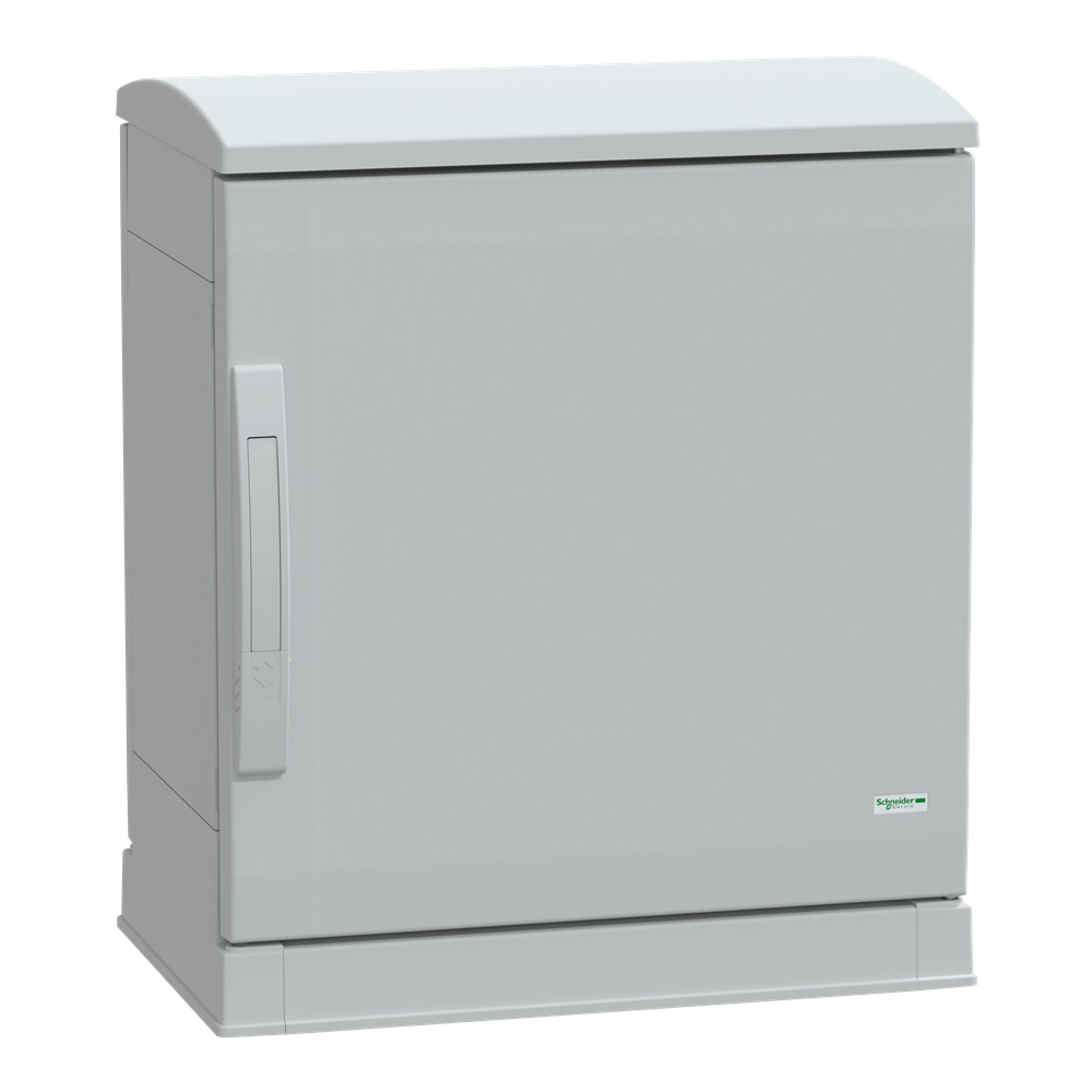 Armadio in poliestere, Thalassa PLA, fondo aperto, tetto ventilato, 500x500x320 mm, IP44, IK10