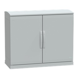 Armadio in poliestere, Thalassa PLA, fondo aperto, tetto ventilato, 750x1000x420 mm, IP44, IK10