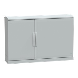Armadio in poliestere, Thalassa PLA, fondo aperto, tetto ventilato, 750x1250x320 mm, IP44, IK10