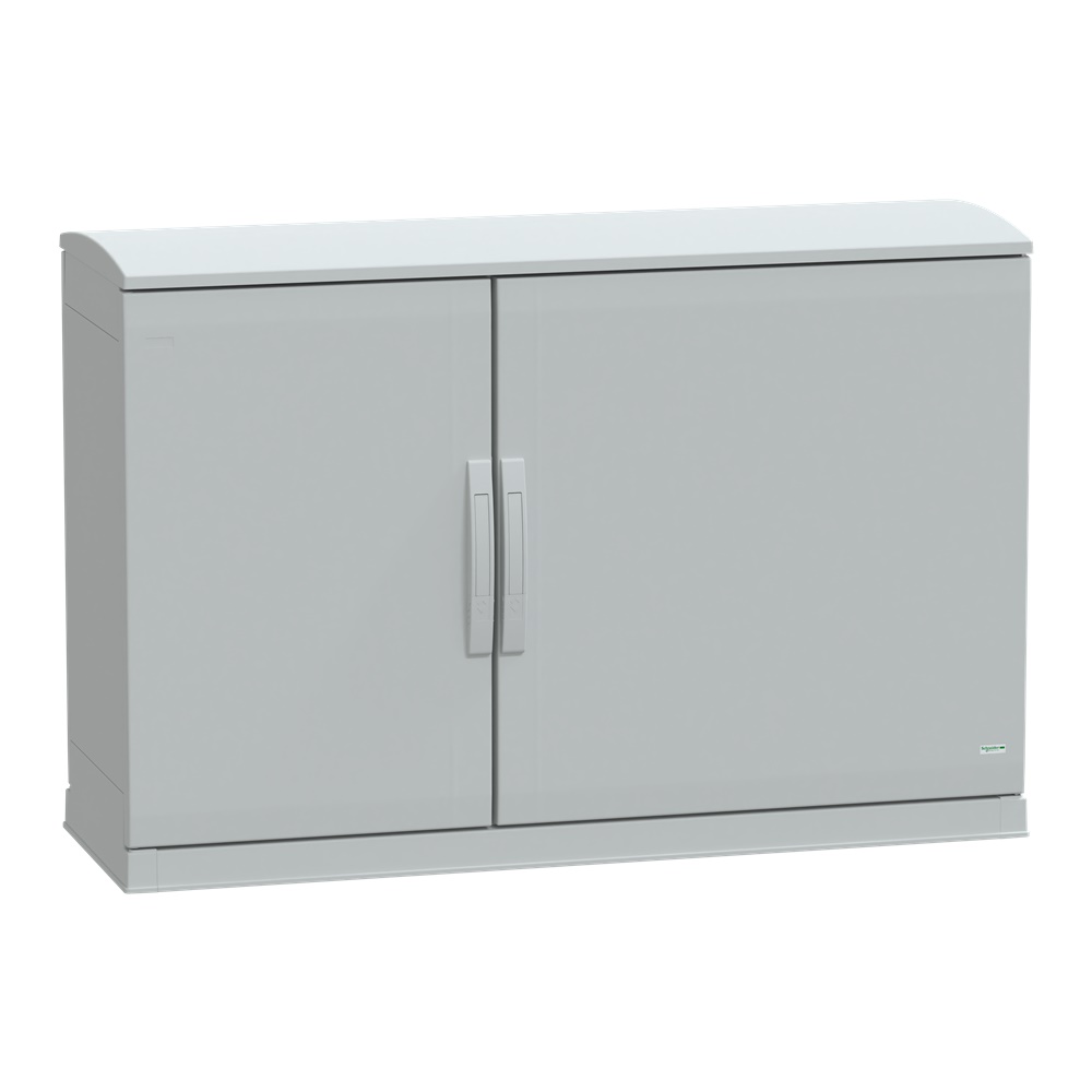 Armadio in poliestere, Thalassa PLA, fondo aperto, tetto ventilato, 750x1250x420 mm, IP44, IK10