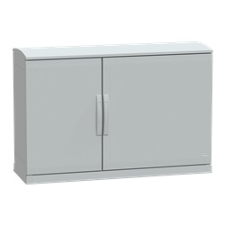 Armadio in poliestere, Thalassa PLA, fondo aperto, tetto ventilato, 750x1250x420 mm, IP44, IK10