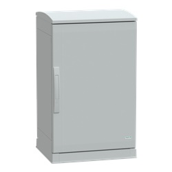 Armadio in poliestere, Thalassa PLA, fondo aperto, tetto ventilato, 750x500x420 mm, IP44, IK10
