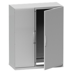 Armadio in poliestere, Thalassa PLA, porta piena, fondo aperto, 1250x1000x320mm, IP54, IK10