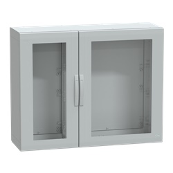 Armadio poliestere PanelSeT PLA 1000x1250x420mm IP65 IK08 porta trasparente uso industriale marine