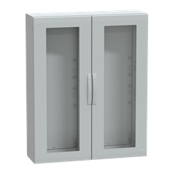 Armadio poliestere PanelSeT PLA 1250x1000x320mm porta trasparente IP65 IK08 isolamento elettrico classe II uso industriale esterno