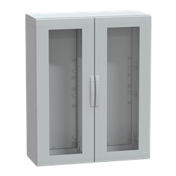 Armadio poliestere PanelSeT PLA porta trasparente IP65 1250x1000x420 mm uso industriale esterno