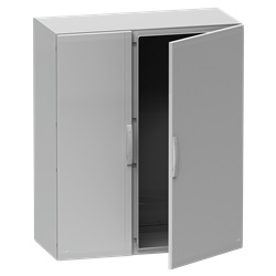 Armadio in poliestere, Thalassa PLA, porta piena, completamente chiuso, 1250x1250x420mm, IP65, IK10