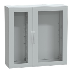 Armadio poliestere rinforzato 1250x1250x420mm IP65 porta trasparente uso industriale