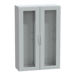 Armadio in poliestere, Thalassa PLA, porta trasparente, totalmente chiuso, 1500x1000x420mm, IP65, IK08