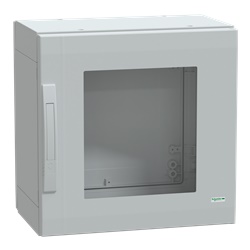 Armadio in poliestere, Thalassa PLA, porta trasparente, totalmente chiuso, 500x500x320mm, IP65, IK08