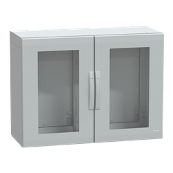 Armadio in poliestere, Thalassa PLA, porta trasparente, totalmente chiuso, 750x1000x420mm, IP65, IK08
