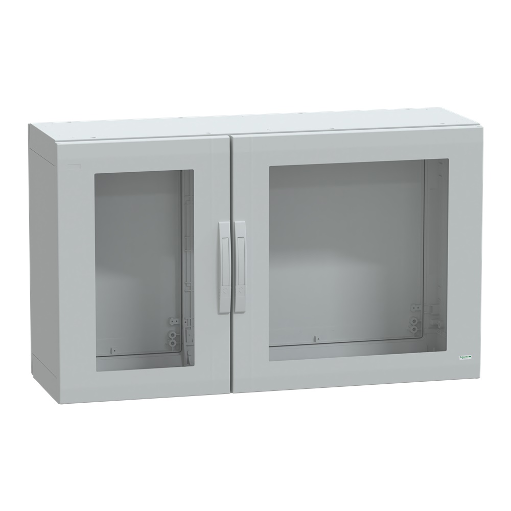 Armadio in poliestere, Thalassa PLA, porta trasparente, totalmente chiuso, 750x1250x420mm, IP65, IK08