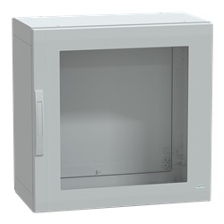 Armadio in poliestere, Thalassa PLA, porta trasparente, totalmente chiuso, 750x750x420mm, IP65, IK08