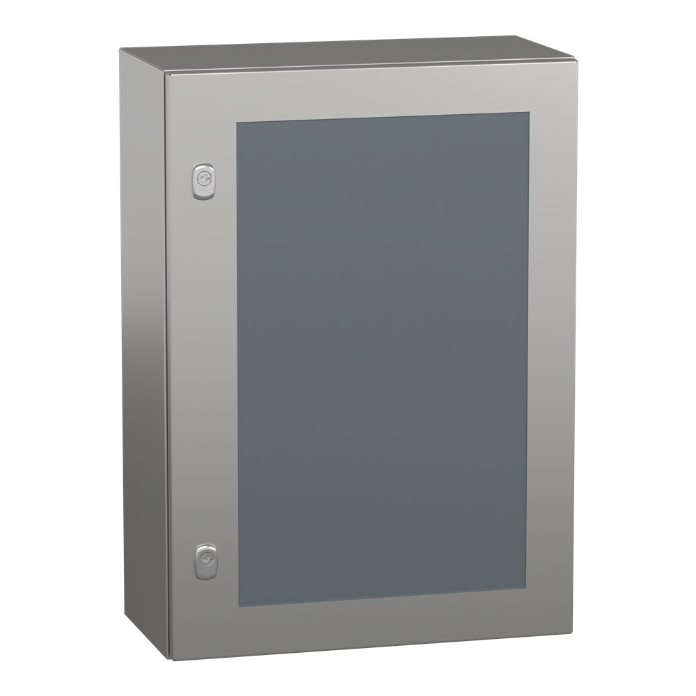 Armadio Spacial S3X, acciaio inox 304L, porta trasparente, 700x500x250mm, IP66