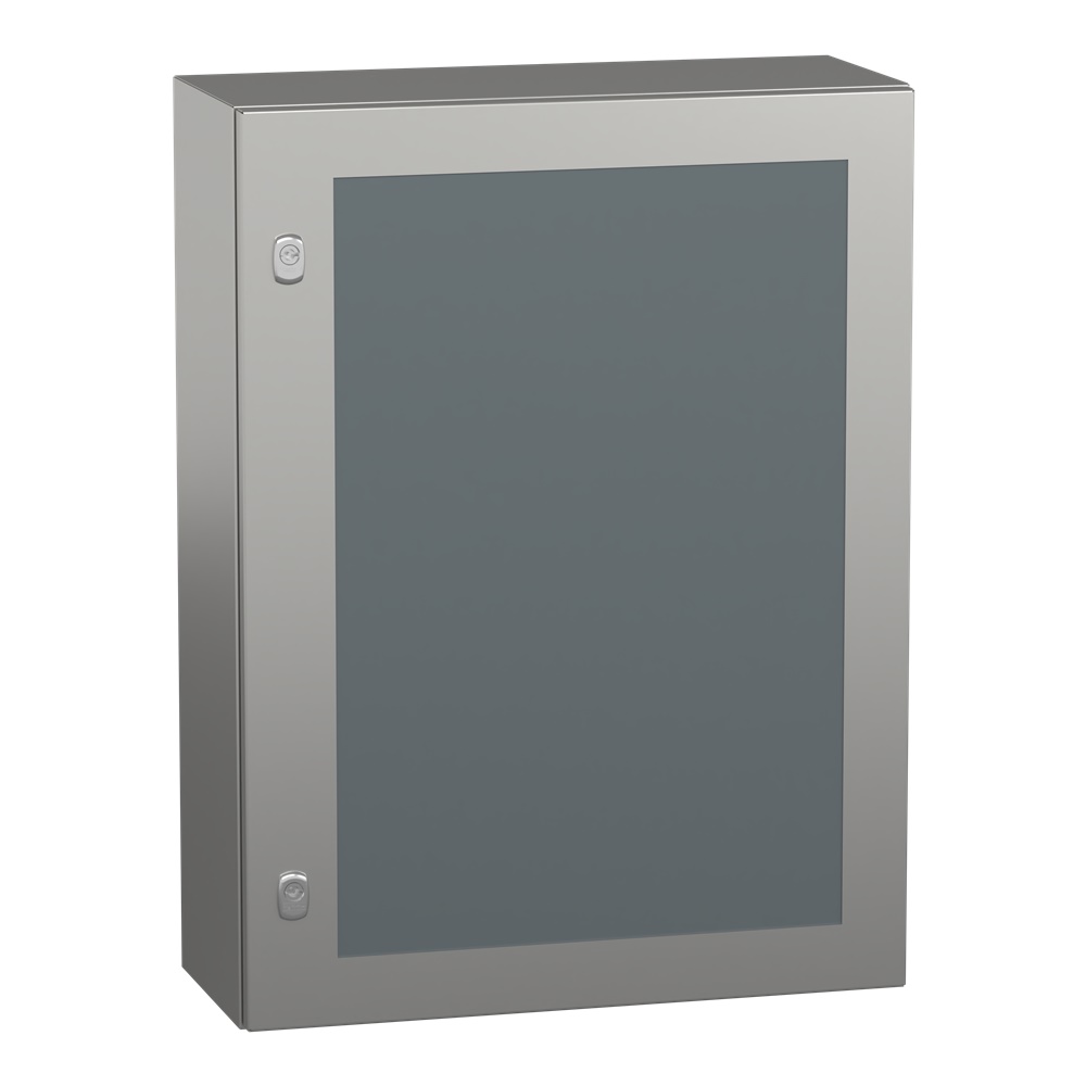 Armadio Spacial S3X, acciaio inox 304L, porta trasparente, 800x600x250mm, IP66
