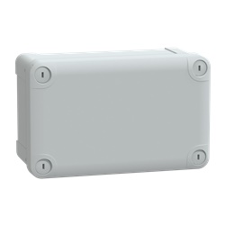 Cassetta a parete ABS 192x121x87 mm con coperchio opaco IP66 IK07 isolamento classe II uso industriale